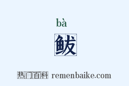 鲅是什么意思的图片